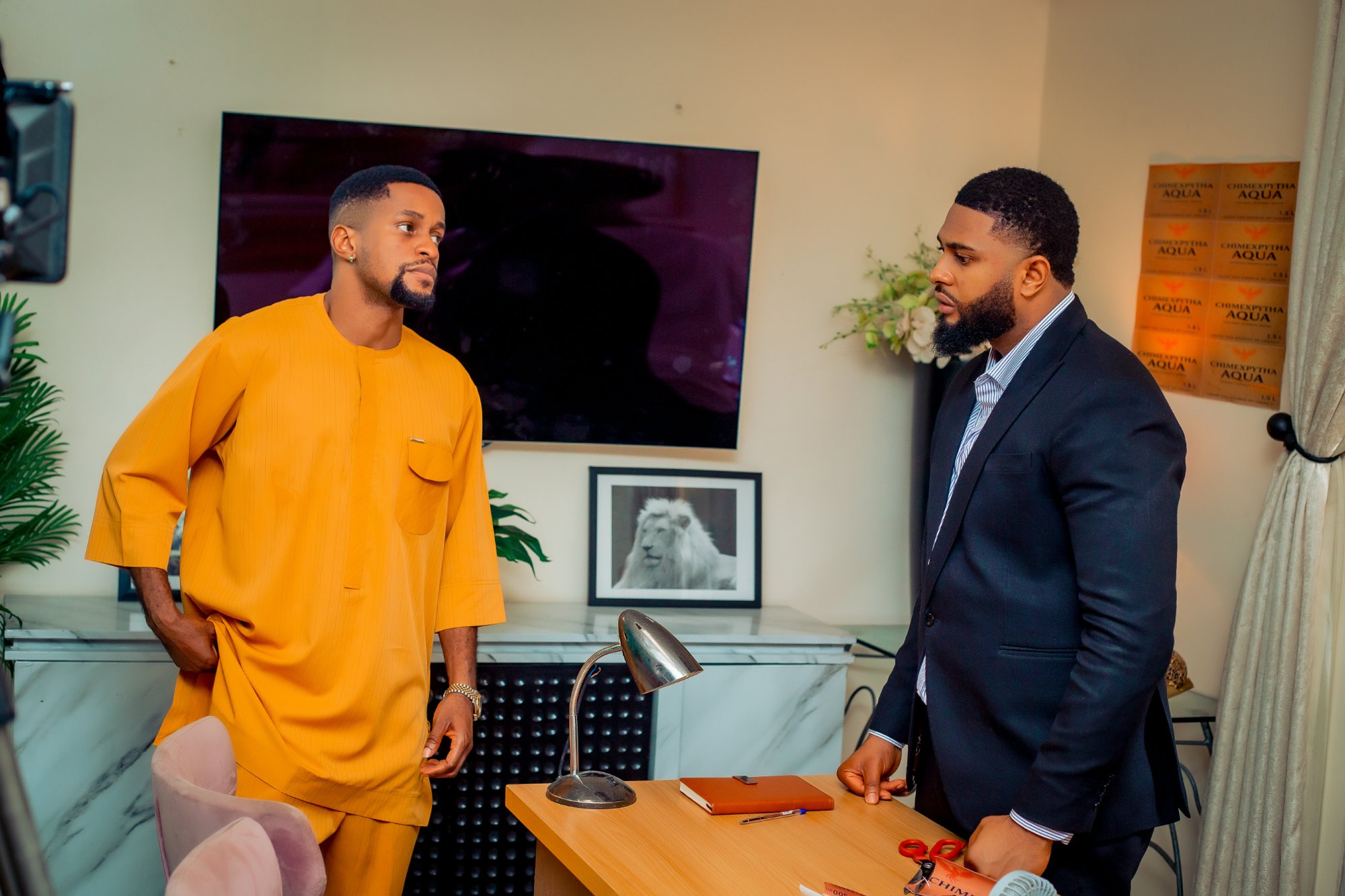 Sam and Jonas - office confrontation